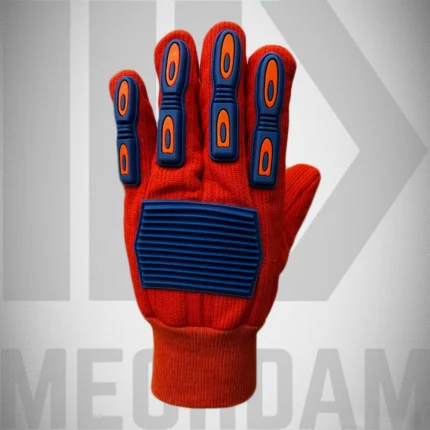 oil and gas impact protection gloves impact level 2 knuckle protection