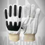 oilfield cotton corded impact gloves