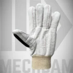 oilfield cotton corded impact gloves heavy duty work use