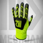 corded palm impact protection gloves with knuckle impact protection