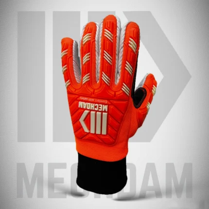 oil and gas impact safety gloves with knuckle and finger protection