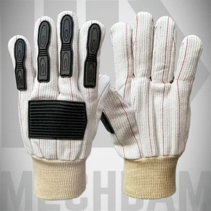 Cotton Corded Impact Protection Gloves