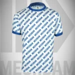 custom printed crew neck t shirt front view