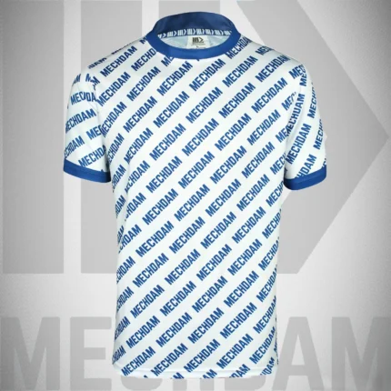 custom printed crew neck t shirt front view