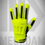 Industrial impact resistant gloves with high visibility design and reinforced hand protection
