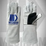 Leather palm welding gloves for industrial welding applications