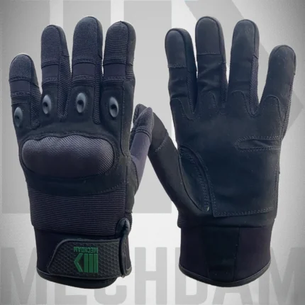 heavy duty tactical gloves with reinforced synthetic leather palm