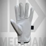 Driver style goatskin leather work gloves for handling and driving