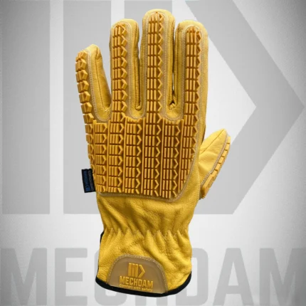 Dyed goatskin leather driver gloves featuring cut resistant Kevlar lining and secure fit