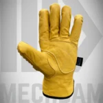 Insulated leather driver gloves designed for impact protection and cold weather work