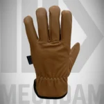 oil block goatskin leather gloves with A7 cut resistance for industrial use