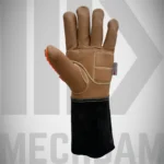 Oil block leather impact gloves manufacturer design for oilfield and industrial use