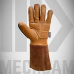 Oil block leather insulated impact gloves with 3M Thinsulate 100g and Kevlar A7 lining