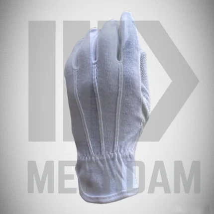 pvc dotted cotton fabric gloves for handling