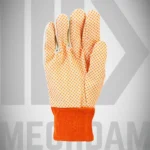 cotton canvas grip gloves for handling