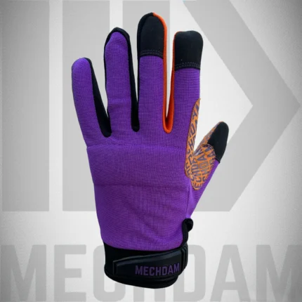 stretch fabric back with adjustable wrist closure for comfortable fit