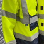 industrial hi vis safety jacket with durable fabric