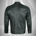 Premium sheep leather stand collar jacket manufactured by Mechdam Enterprises