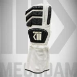 impact resistant 3 finger leather welding mitt gloves with tpr protection and gauntlet cuff
