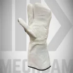 heavy duty 3 finger welding mitt gloves with kevlar lining and ansi a5 cut resistance