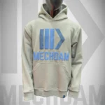 Cotton fleece puff print pullover hoodie custom branding