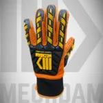 A2 cut resistant impact protection gloves with TPR knuckle guards