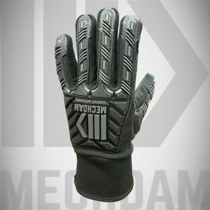 cut and impact protection gloves featuring TPR impact guards