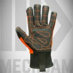 oilfield cut resistant gloves with synthetic microfiber leather palm