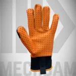 oilfield impact protection gloves with synthetic leather palm and silicone grip