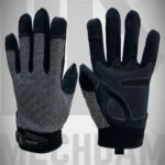 touchscreen work gloves with flexible grip palm and breathable fabric
