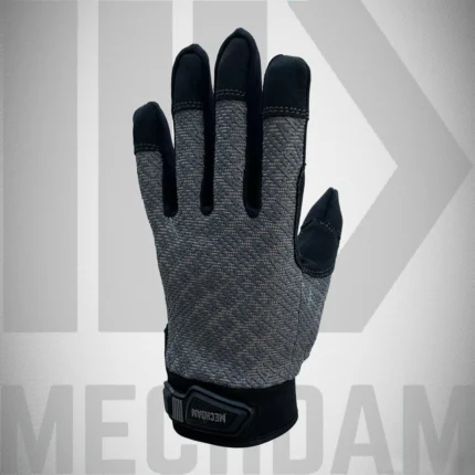 stretch fabric back with adjustable wrist closure for comfortable fit