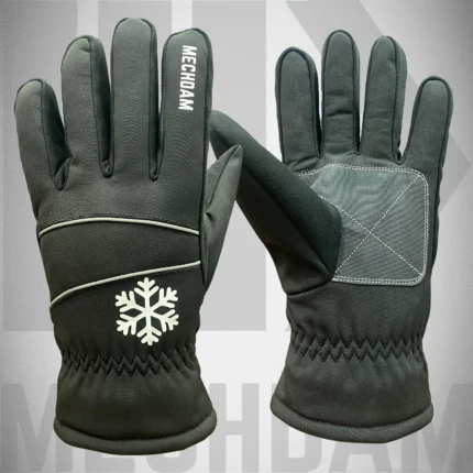 winter cold weather softshell gloves with thinsulate insulation