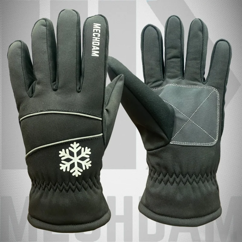 winter cold weather softshell gloves with thinsulate insulation